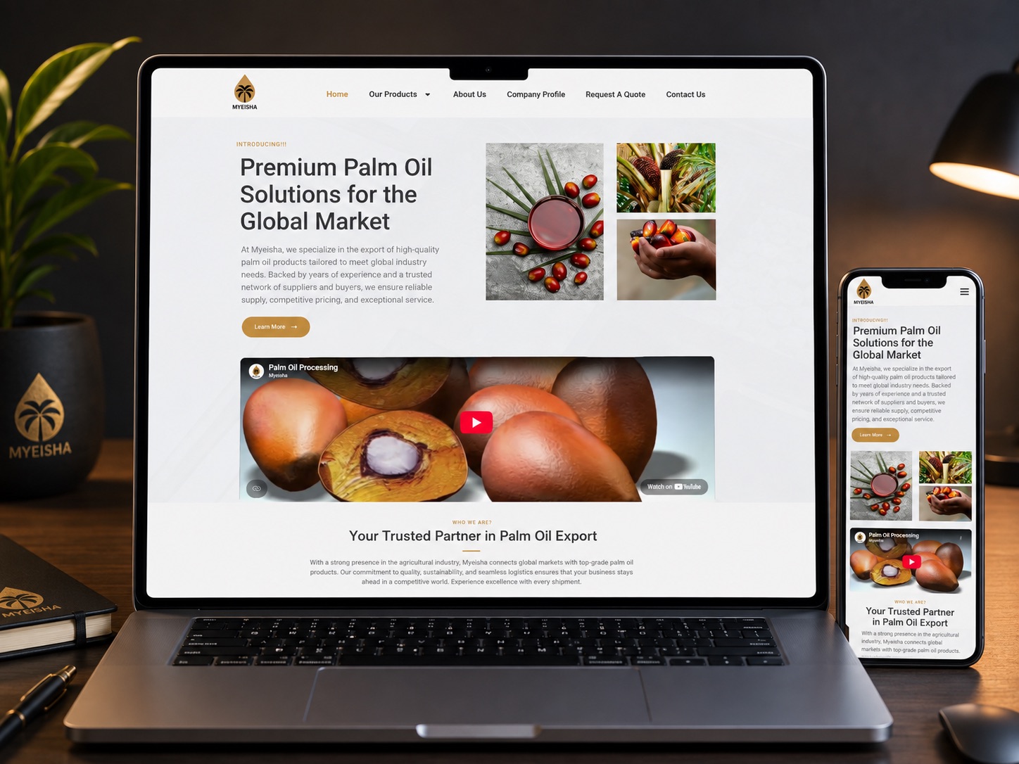 Myeisha website preview